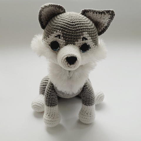 Piesek Husky- wzór szydełkowy + filmy Piesek Husky- wzór szydełkowy + filmy